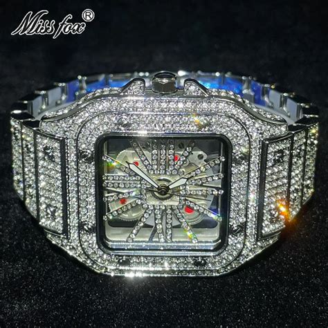 fake ice watch amazon|iced out watches real diamonds.